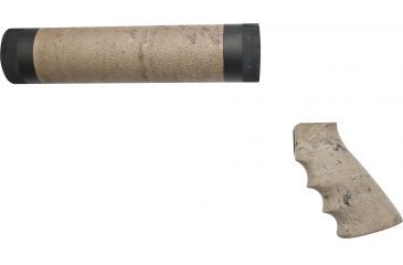 Image of Hogue Ar 15m 16 Mid Length Kit Om Gun Grip And Free Float Forend Ghillie Tan 15928 1h Gu 15928
