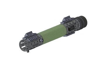 Image of Hogue AR15 Ext. Length FF Forend w/ OverMolded Grip Area/Accessory Attachments, Olive Drab 190603