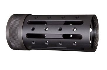 Image of HOGUE AR15/M16 Alum. 4.5in. OAL 3 Gun Free Float Forend Extension w/ Accessory Attachments, Black 15065