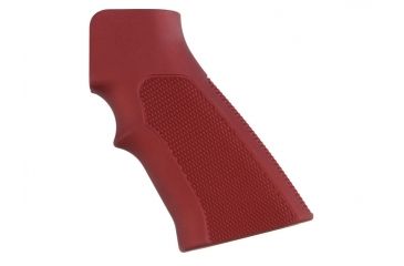 Image of Hogue AR15 / M16 Checkered Aluminum - Matte Red Anodized 15172