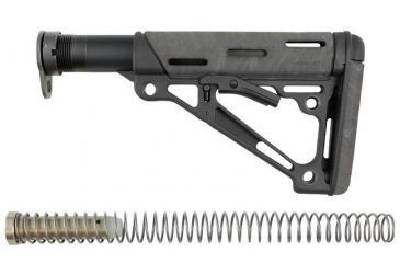 Image of HOGUE AR15/M16 OverMold Collapsible Buttstock Assy, Includes Mil-Spec Buffer Tube and Hardware, Ghillie Green Rubber 15845
