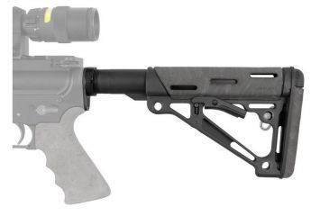 Image of HOGUE AR15/M16 OverMold Collapsible Buttstock Assy, Includes Mil-Spec Buffer Tube and Hardware, Ghillie Green Rubber 15845