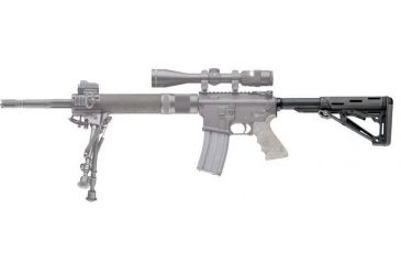 Image of HOGUE AR15/M16 OverMold Collapsible Buttstock Assy, Includes Mil-Spec Buffer Tube and Hardware, Ghillie Green Rubber 15845