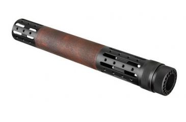 Image of HOGUE AR15/M16 EXTND Length Free Float Forend w/ OverMold Gripping area and Accessory Attachments Red Lava 15464