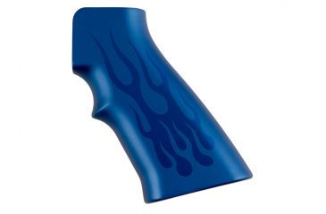 Image of Hogue AR15 / M16 Flames Aluminum - Blue Anodized 15133