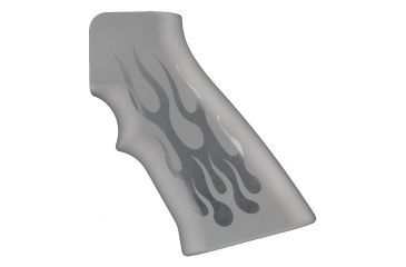 Image of Hogue Ar15 M16 Flames Aluminum Clear Anodized 15134