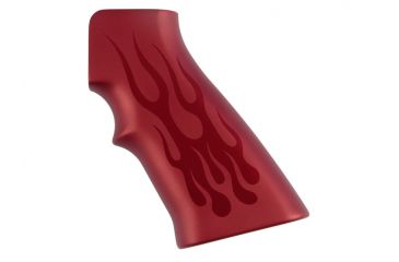 Image of Hogue AR15 / M16 Flames Aluminum - Red Anodized 15132