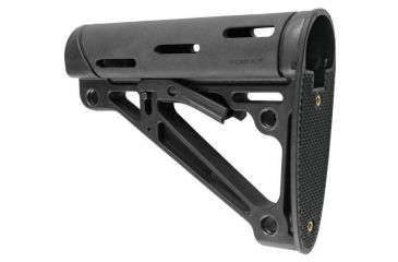 Image of HOGUE AR15/M16 Kit, Finger Groove Beavertail Grip and OverMold Collapsible Buttstock, Fits Comm. Buffer Tube, Black Rubber 15055