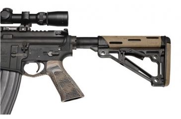 Image of HOGUE AR15 / M16 No Finger Groove Piranha Grip G10, G-Mascus Dark Earth 13737