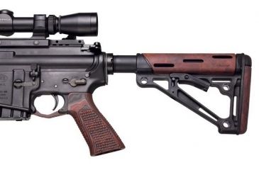 Image of HOGUE AR15 / M16 No Finger Groove Piranha Grip G10, G-Mascus Red Lava 13639