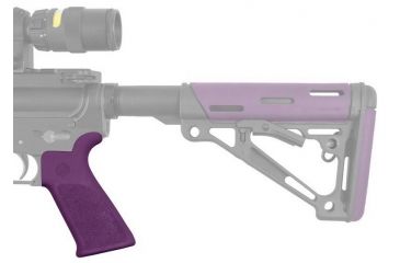 Image of HOGUE AR15/M16 Rubber Grip Beavertail w/ No Finger Grooves Purple 15036