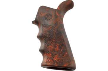 Image of Hogue AR15/M16 Rubber Grip Beavertail w/ Finger Grooves Red Lava 15421