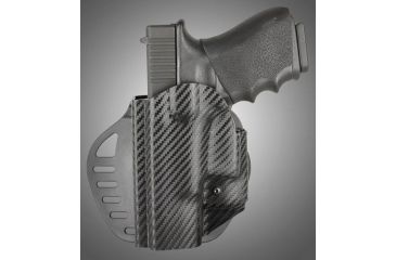 Image of HOGUE ARS Stage 1, Carry Glock 18, 19, 23, 25, 32, 38 Left Hand Holster CF Weave, Black 52919