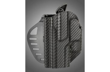 Image of HOGUE ARS Stage 1, Carry Sig Sauer P250 Compact Left Hand Holster CF Weave, Black 52925