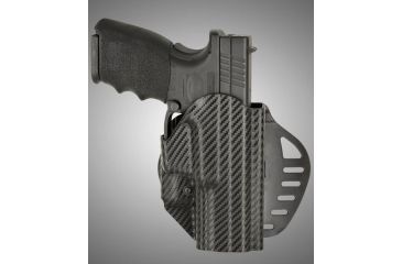 Image of HOGUE ARS Stage 1, Carry Springfield XD9 4in. Barrel Right Hand Holster CF Weave, Black 52873