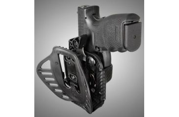 Image of HOGUE ARS Stage 1, Carry Springfield XD9 4in. Barrel Right Hand Holster CF Weave, Black 52873