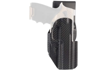 Image of Hogue ARS Stage 1 Sport Carbon Fiber OWB Belt Holster, SIG Sauer P250, Right Hand, Black, 52224