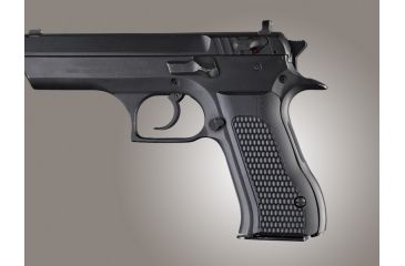 Image of Hogue Baby Eagle .40 / 9mm Jericho &amp; Uzi Eagle Piranha Grip G-10 - Solid Black 76139