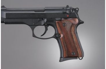 Image of Hogue Beretta 92 Compact Rose Lam. Checkered 93511