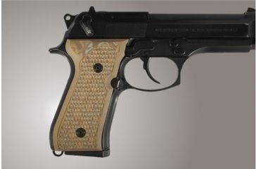 Image of Hogue Beretta 92FS Piranha Grip G-10 - G-Mascus Tan 92137-TAN