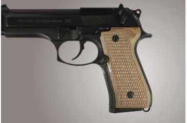 Image of Hogue Beretta 92FS Piranha Grip G-10 - G-Mascus Tan 92137-TAN
