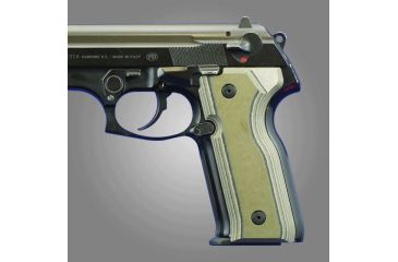 Image of Hogue Beretta Cougar 8000 - 8040 - 8357 G-10 - OD Green Camo 91168