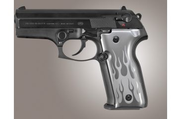 Image of Hogue Beretta Cougar 8045 Flames Aluminum - Clear Anodized 91124
