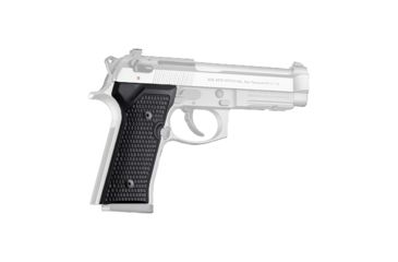 Image of Hogue Beretta M9A3 Handgun Grip, Vertec Panels, Piranha, G10, Black, 90129