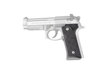 Image of Hogue Beretta M9A3 Handgun Grip, Vertec Panels, Piranha, G10 - G-Mascus, Black/Grey, 90127