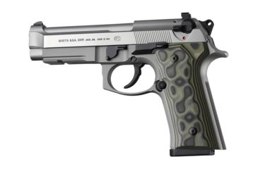 Image of Hogue Beretta M9A3 Handgun Grip, Vertec Panels, Smooth, G10 - G-Mascus, Green Lava, 90148