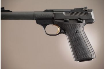 Image of Hogue Browning Buckmark Checkered Aluminum - Matte Black Anodized 72170