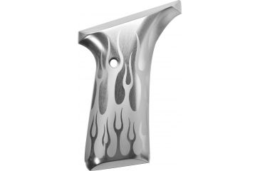 Image of Hogue Browning Buckmark Handgun Grip Flames Aluminum Clear Anodized 72134 1h Gu 72134