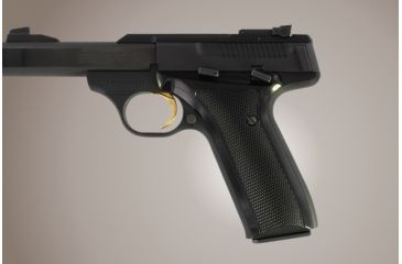 Image of Hogue Browning Buckmark Urx Checkered Aluminum Brushed Gloss Black Anodized 72156