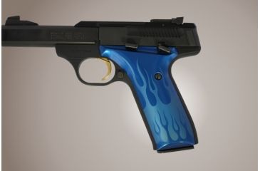 Image of Hogue Browning Buckmark Urx Flames Aluminum Blue Anodized 72123