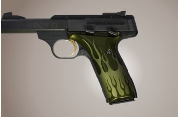 Image of Hogue Browning Buckmark Urx Flames Aluminum Green Anodized 72121