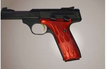 Image of Hogue Browning Buckmark Urx Flames Aluminum Red Anodized 72122