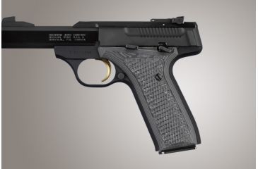 Image of Hogue Browning BuckMark URX Piranha Grip G-10 - G-Mascus Black/Gray 72127-BLKGRY
