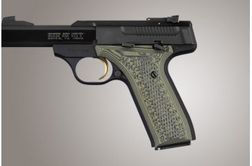 Image of Hogue Browning BuckMark URX Piranha Grip G-10 - G-Mascus Green 72128