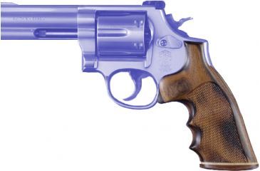 Image of Hogue GP100/Super Redhawk Pau Ferro Stripe Cap Checkered Grip 80321