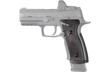 Image of Hogue Checkered AXG Magrip, Sig Sauer P320, Black/Grey, 48167