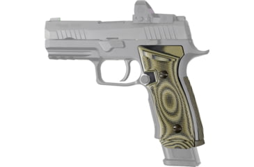 Image of Hogue Checkered AXG Magrip, Sig Sauer P320, Green Lava, 48168