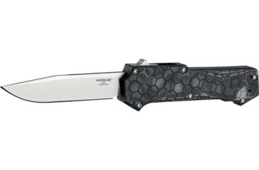 Image of Hogue Compound Automatic Folding Knife, 3.5in, CPM S30V Stainless, Clip Point Blade, G-Mascus Black G10 Handle, 34039