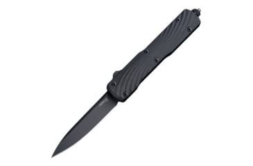 Image of Hogue Counterstrike OTF Automatic Knife, 3.35in, Hard Anodized Aluminum, Drop-point, Black G10, Black G10, 34870