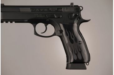 Image of Hogue CZ-75 - CZ-85 Flames Aluminum - Black Anodized 75130