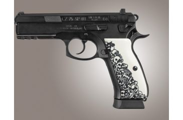 Image of Hogue CZ 75 Scrimshaw Ivory Polymer - Boneyard 75032