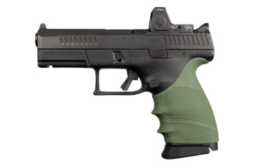 Image of Hogue CZ P-10 C HandALL Beavertail Grip Sleeve, OD Green, 17811