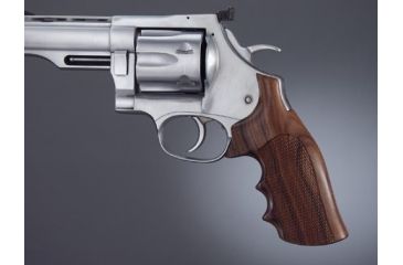 Image of Hogue Dan Wesson Lg. Frame Pau Ferro Checkered 58301