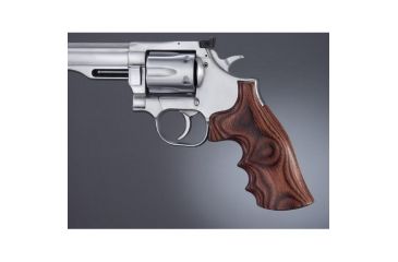 Image of Hogue Dan Wesson Sm.Frame RoseLaminate No Finger Groove, Big Butt, Checkered 57535