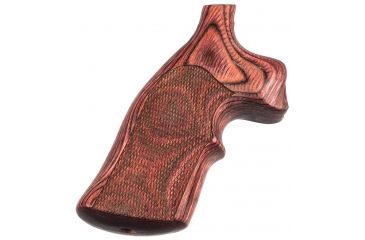 Image of Hogue Dan Wesson Sm.Frame RoseLaminate Top Finger Groove, Checkered 57551
