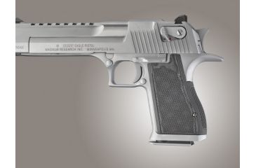 Image of Hogue Desert Eagle Checkered G-10 - G-Mascus Black/Gray 03177-BLKGRY